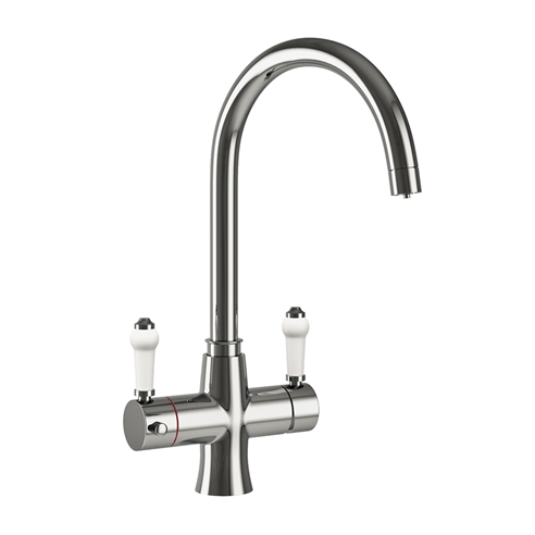 Butler & Rose 3-in-1 Traditional Instant Hot Water Kitchen Mixer & Filter Unit - Polished Chrome