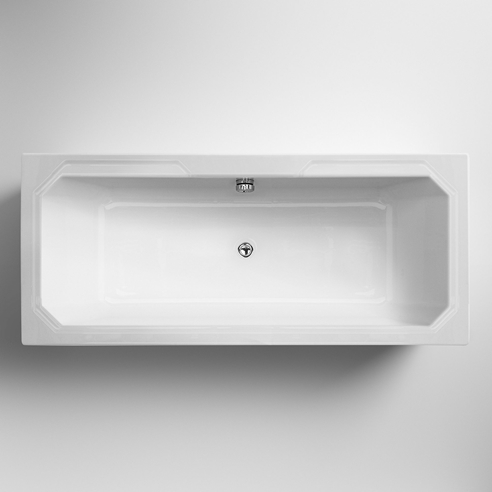 Butler & Rose Art Deco Double Ended Straight Bath - 1800 x 800mm