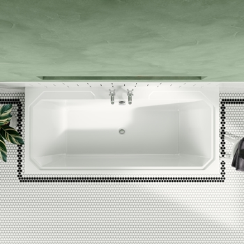 Butler & Rose Art Deco Double Ended Straight Bath - 1800 x 800mm