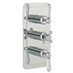 Butler & Rose Caledonia Lever Three Outlet Concealed Thermostatic Shower Valve - Chrome
