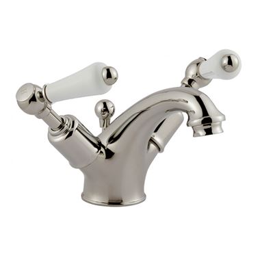 Butler & Rose Caledonia Lever Mono Basin Mixer with Pop-up Waste - Nickel