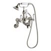 Butler & Rose Caledonia Lever Wall Mounted Bath Mixer with Shower Handset - Nickel