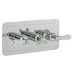 Butler & Rose Caledonia Lever Three Outlet Horizontal Concealed Thermostatic Shower Valve - Chrome