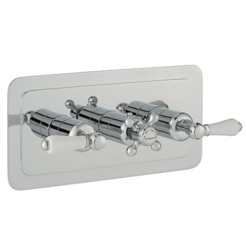 Butler & Rose Caledonia Lever 2 Outlet Horizontal Concealed Thermostatic Shower Valve