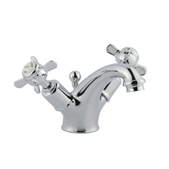 Butler & Rose Caledonia Dual Pinch Handle Basin Mixer with Pop-up Waste ...