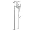 Butler & Rose Caledonia Pinch Floorstanding Bath Shower Mixer with Shower Kit - Chrome