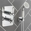 Butler & Rose Caledonia Lever 2 Outlet 2 Control Concealed Thermostatic Shower Valve - Chrome