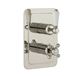 Butler & Rose Caledonia Lever 2 Outlet 2 Control Concealed Thermostatic Shower Valve - Nickel