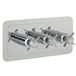 Butler & Rose Caledonia Pinch Three Outlet Horizontal Concealed Shower Valve - Chrome