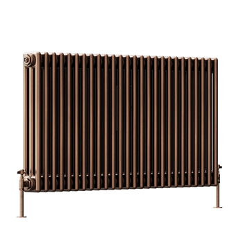 Stainless Copper Radiator Toasty Ardleigh Antique Copper Horizontal 3 Column Radiator | Tap Warehouse