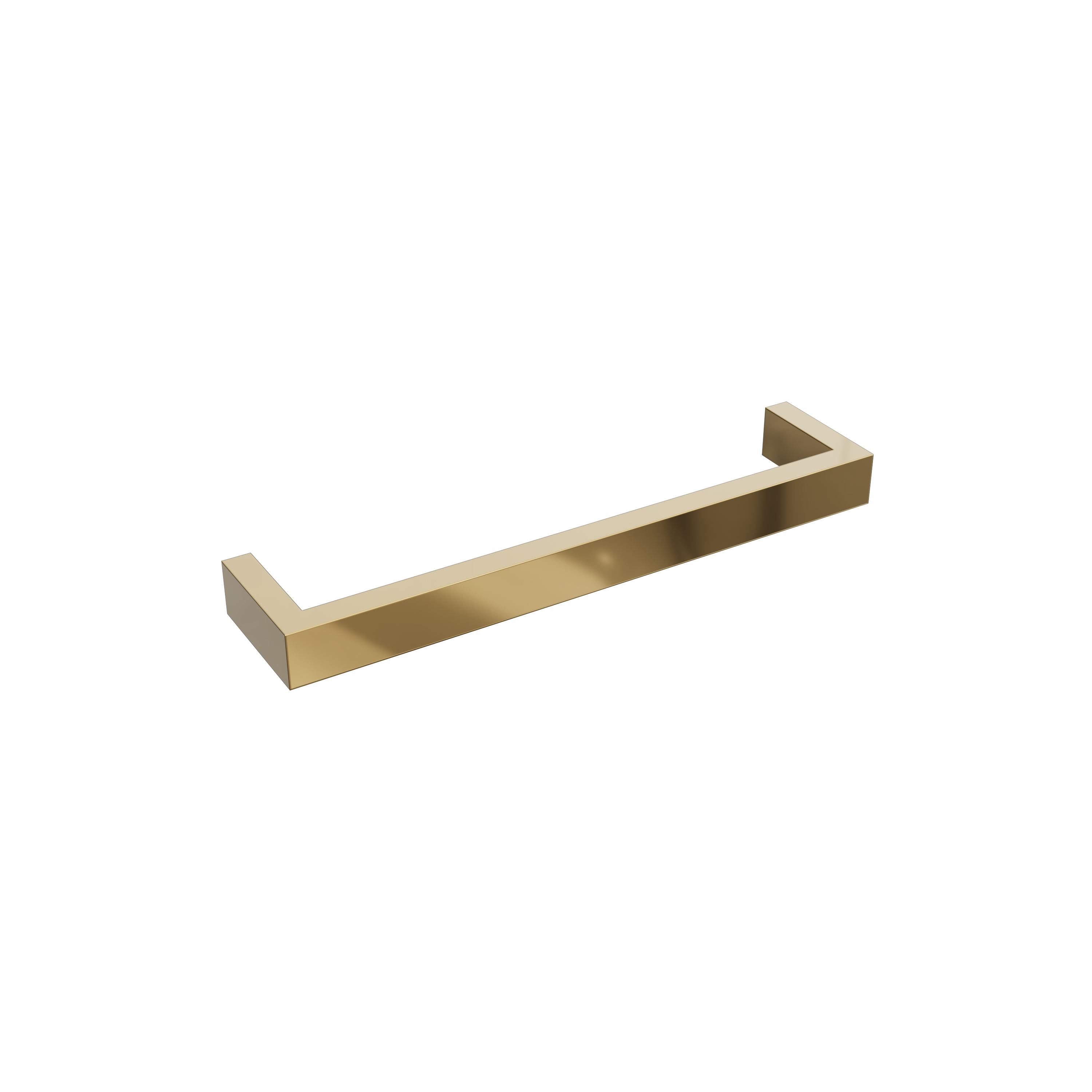 Toasty Flare Polished Brass Electric Heated Towel Rail