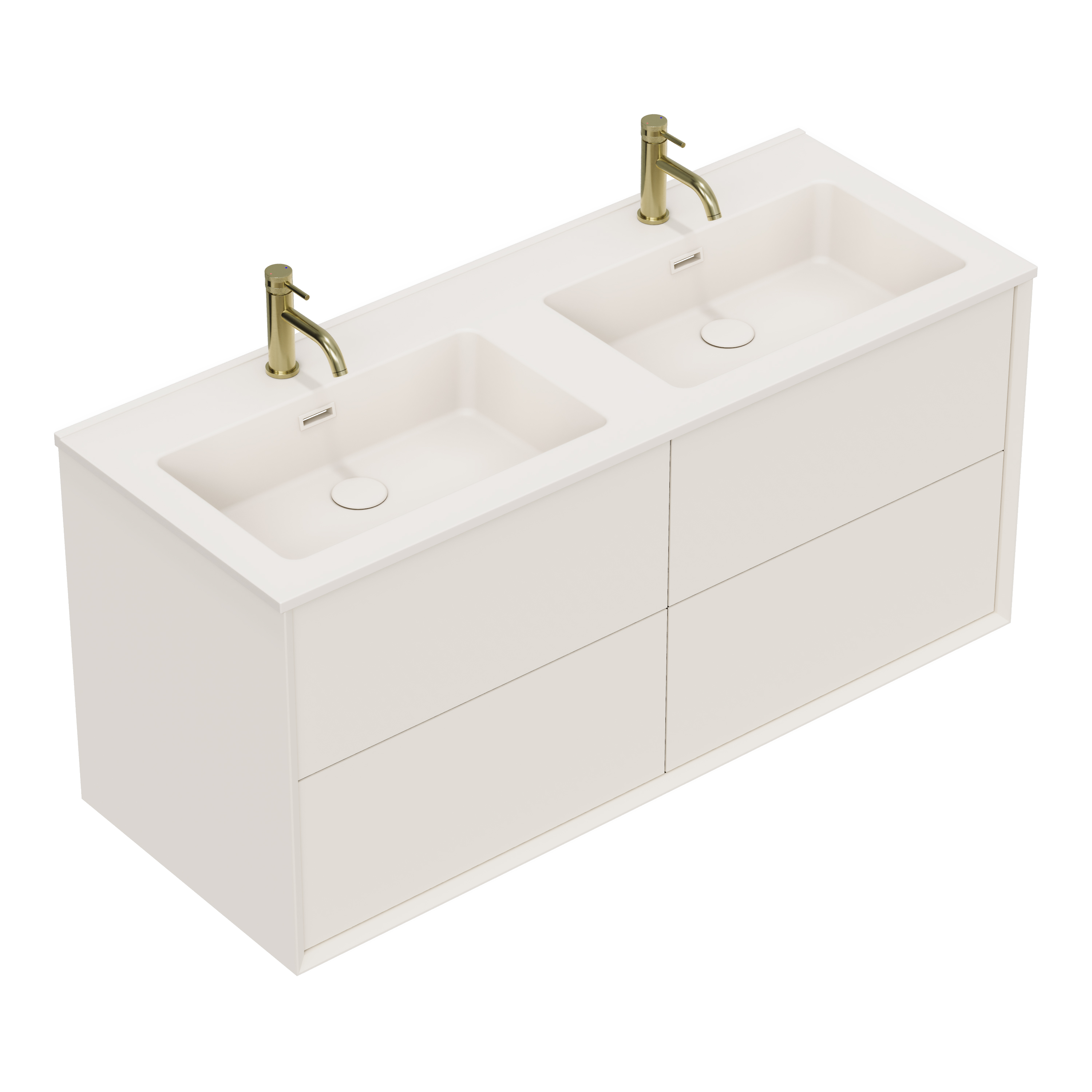 Oslo 1200mm Wall Mounted Vanity Unit & Matt White Basin