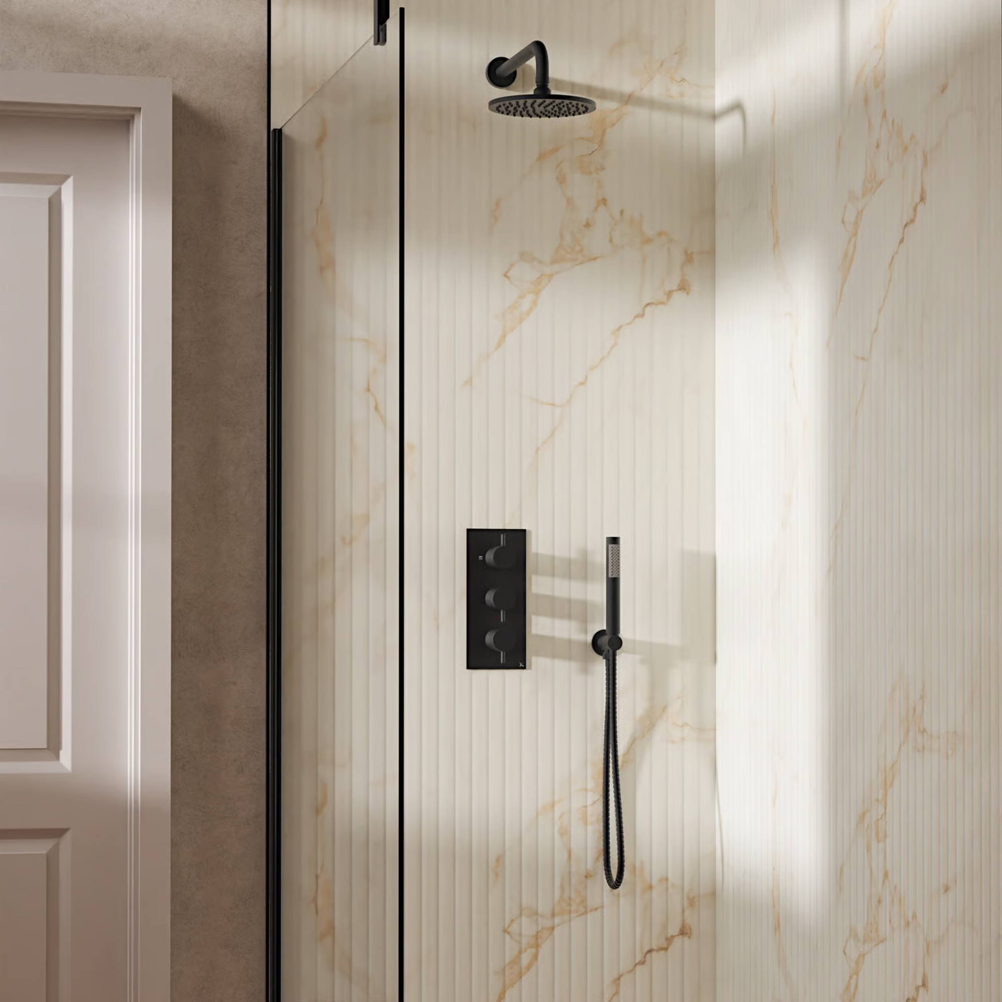 Crosswater MPRO 2 Outlet 3 Handle Shower Bundle