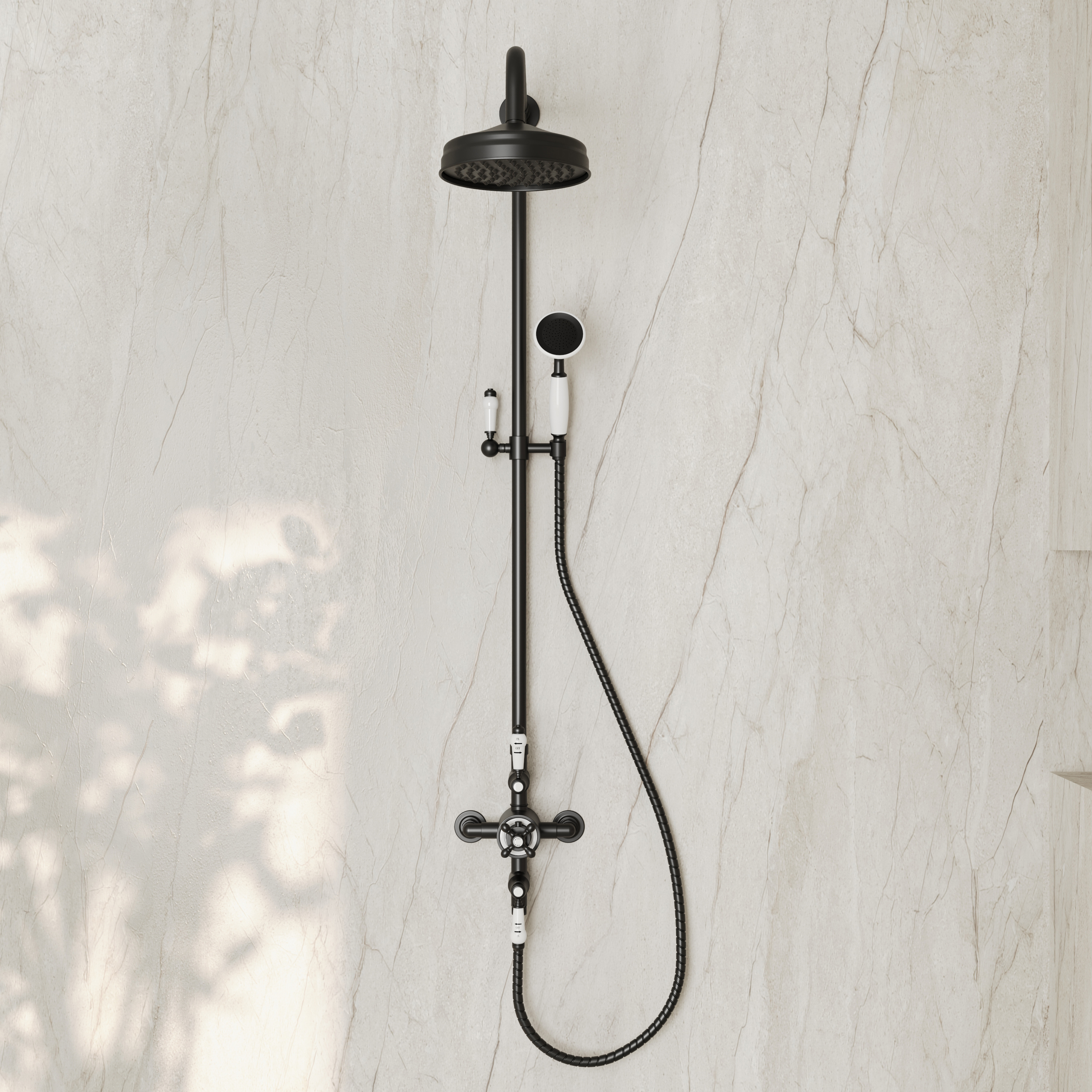 Butler & Rose Eliza Traditional 2 Outlet Exposed Shower Kit