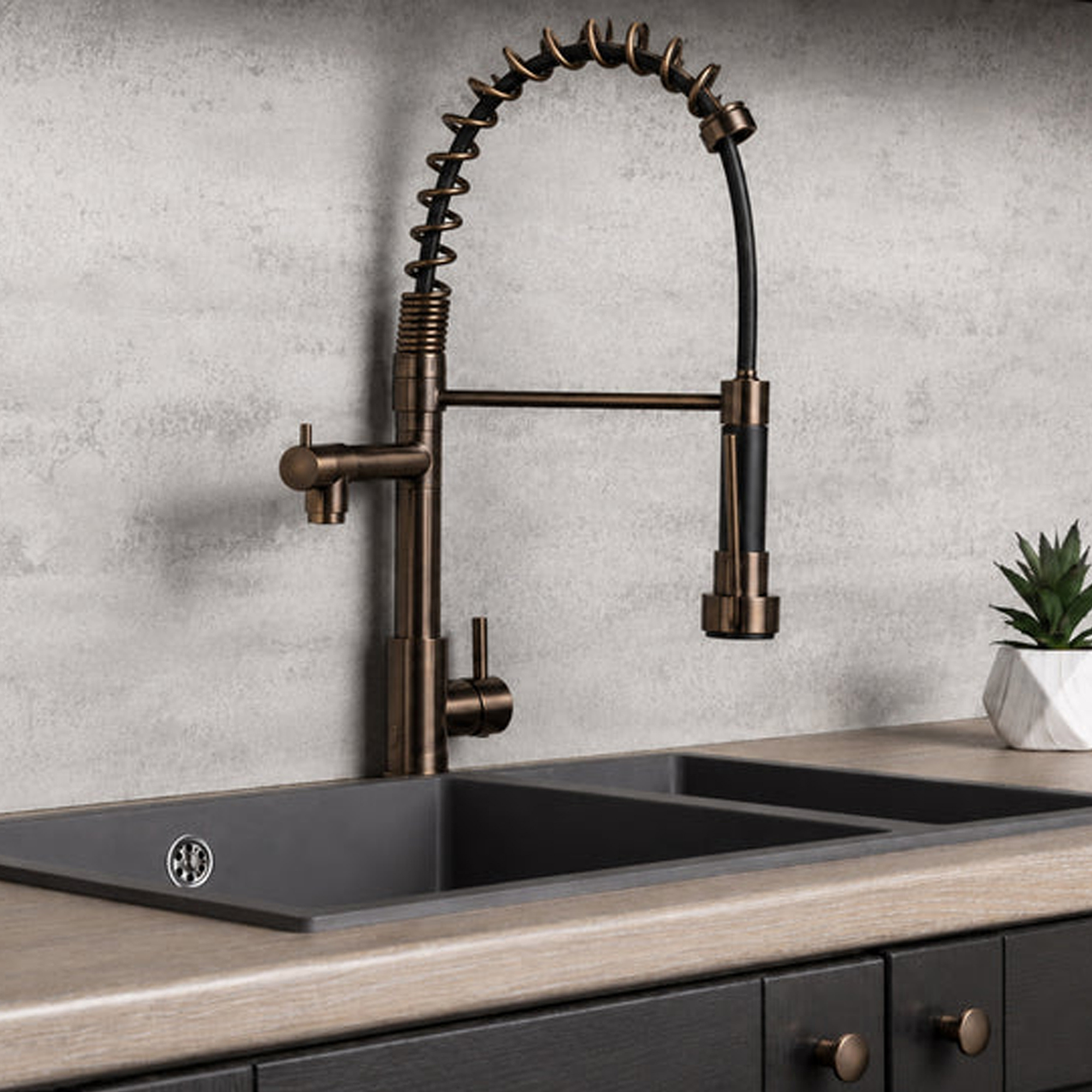 Top-Fix Alto Multiuse Pull Out Mono Kitchen Mixer Tap