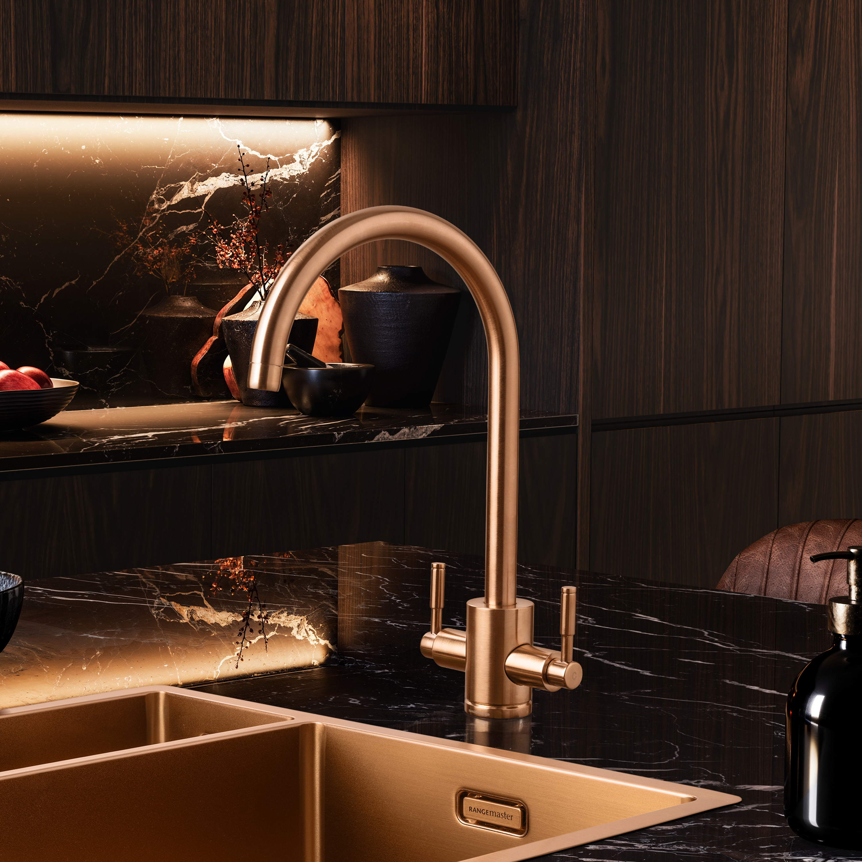Rangemaster Spectra Dual Lever Mono Kitchen Mixer Tap