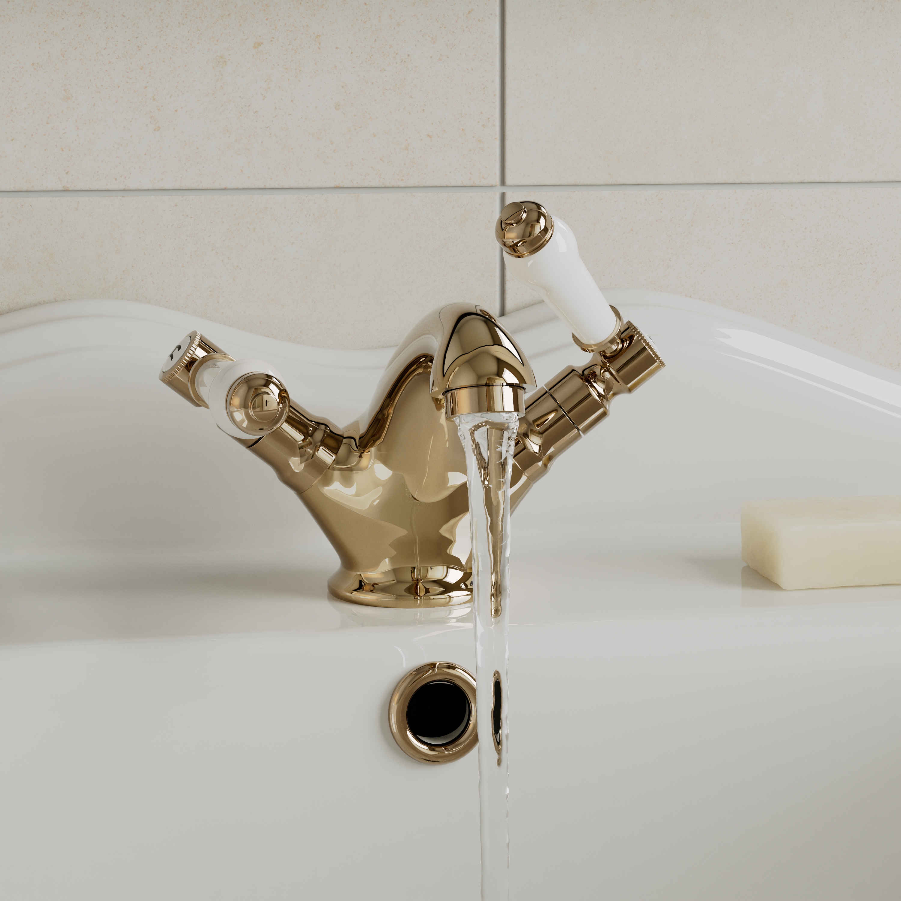 Butler & Rose Eliza Lever Mono Basin Mixer Tap & Waste
