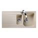 Rangemaster Amethyst Igneous Granite 1.5 Bowl Kitchen Sink with Reversible Drainer & Waste Kit - 1000 x 500mm