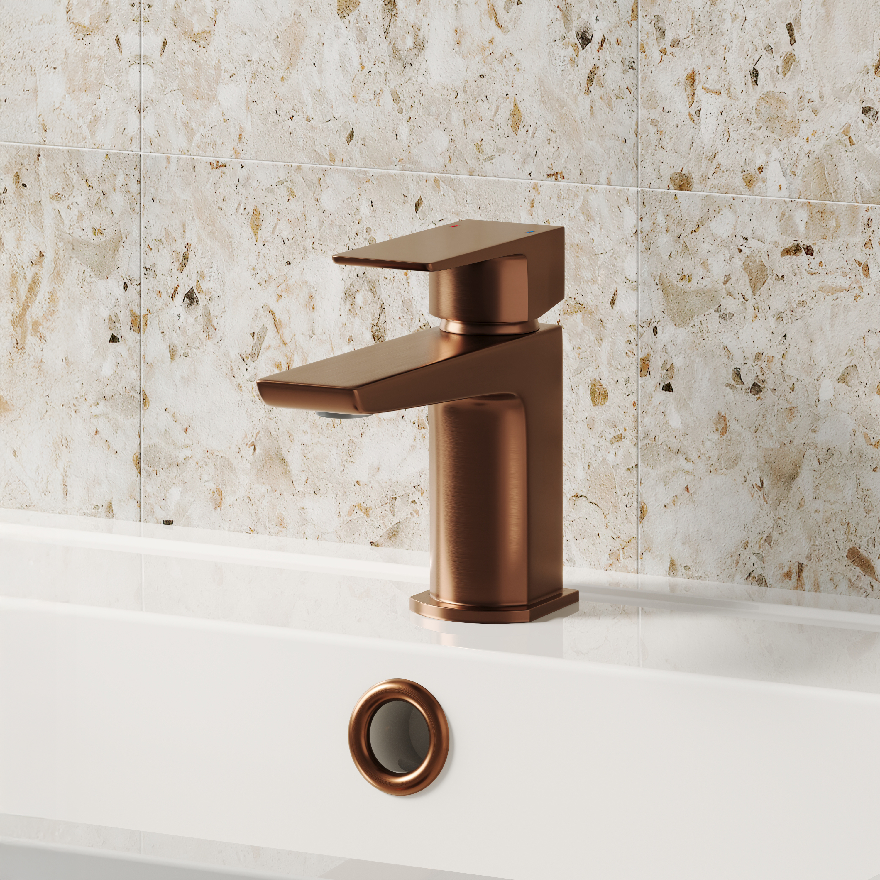 Harbour Status Mini Mono Basin Mixer Tap & Waste