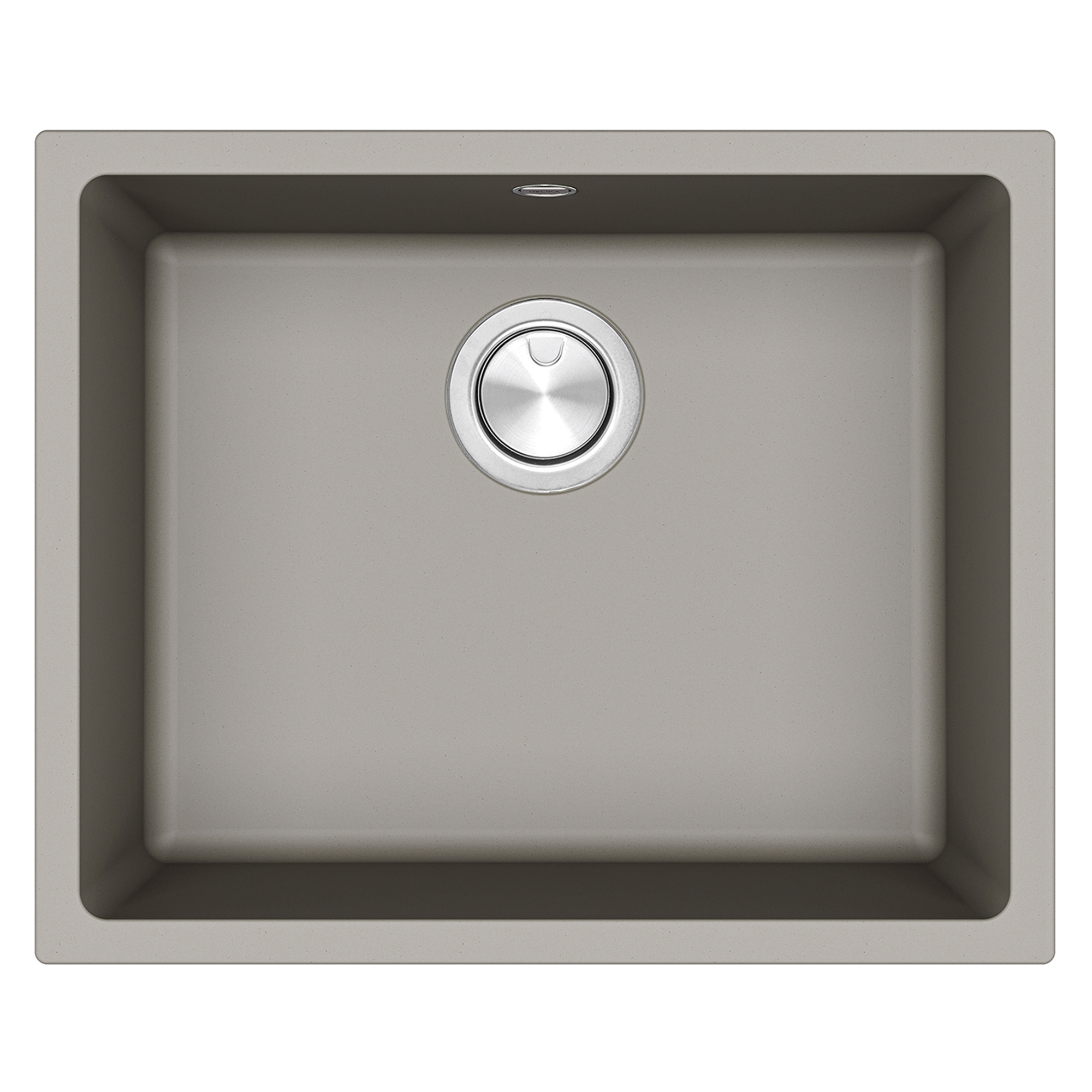 Clearwater Lumen 1 Bowl Granite Composite Inset/Undermount Kitchen Sink - 550 x 450mm