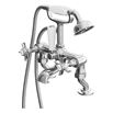 Butler & Rose Loretta Cranked Traditional Bath Shower Mixer with Handset Kit