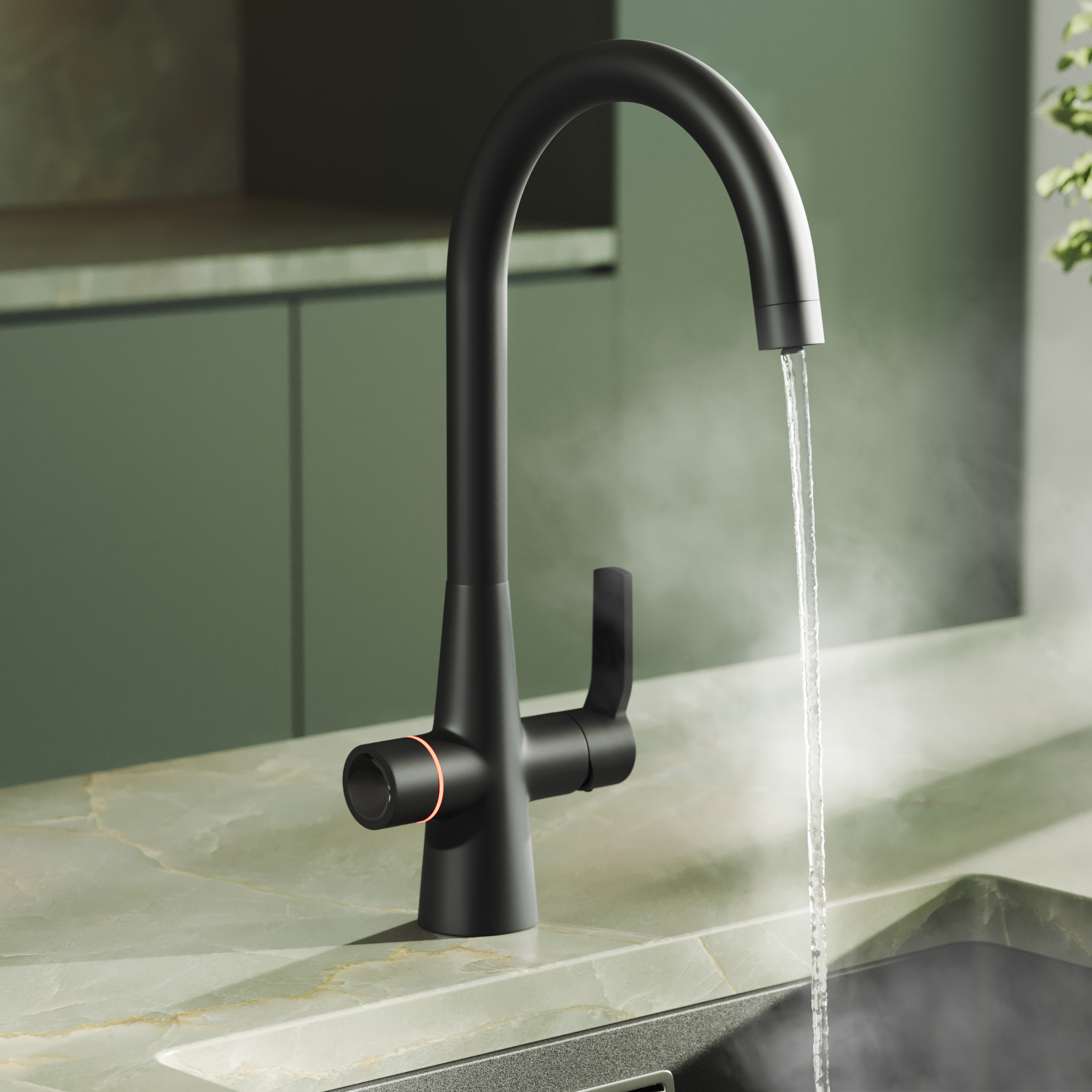 Harbour 4-in-1 LED Touch Control Instant Boiling Water Tap with WRAS-Approved Digital Boiler & Filter