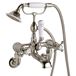 Butler & Rose Caledonia Crosshead Wall Mounted Bath Shower Mixer with Shower Kit - Nickel