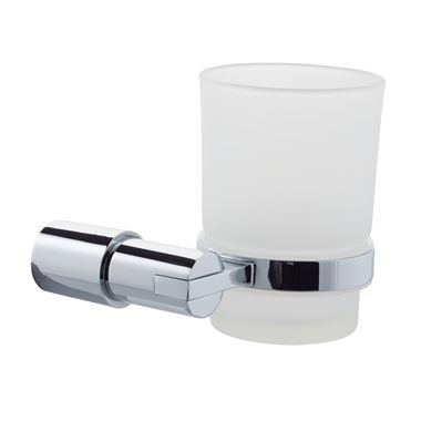 Holloway Frosted Glass Tumbler & Holder