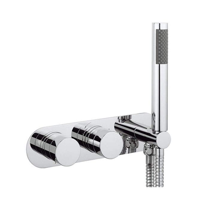 Crosswater Central 2 Outlet Concealed Thermostatic Shower Valve with Handset