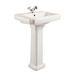 Chartley Traditional 1 Tap Hole Basin & Full Pedestal