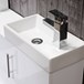 Compact 400mm Wall Hung Vanity Unit and Basin - White