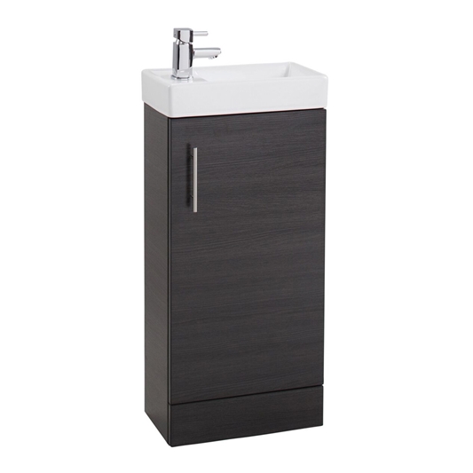 Drench Maisie Compact 400mm Mini, Small Sink And Vanity Unit For Cloakroom