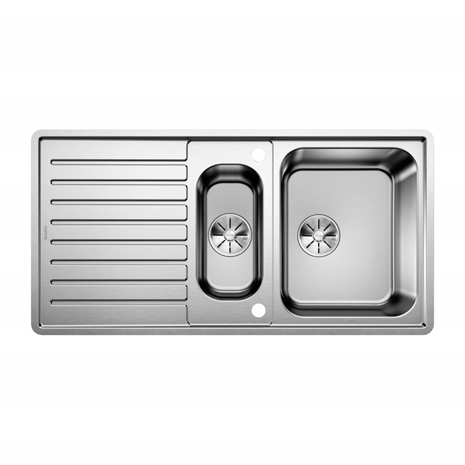 Blanco Classic Pro 6 S-IF 1.5 Bowl Satin Polish Stainless Steel Kitchen Sink & Waste with Reversible Drainer - 1000 x 510mm