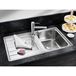 Blanco Classimo 45 S-IF Compact 1 Bowl Brushed Stainless Steel Kitchen Sink & Waste with Reversible Drainer - 860 x 500mm