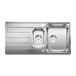 Blanco Classimo 6 S-IF 1.5 Bowl Brushed Stainless Steel Kitchen Sink & Waste with Reversible Drainer - 1000 x 500mm