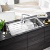 Blanco Classimo XL 6 S-IF 1 Bowl Brushed Stainless Steel Kitchen Sink & Waste with Reversible Drainer - 1000 x 500mm