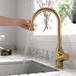 Clearwater Amelio Single Lever Touch-Free Sensor Kitchen Mixer Tap with Pull Out Spray - Brushed Brass