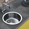 Clearwater Arco Round Single Bowl Brushed Stainless Steel Sink - 450 x 450mm