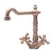 Clearwater Baroc Twin Crosshead Mono Sink Mixer with Swivel Spout - Antique Bronze