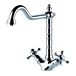 Clearwater Baroc Twin Crosshead Mono Sink Mixer with Swivel Spout - Chrome