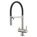 Clearwater Bellatrix Professional Mono Kitchen Mixer with Detachable Spout and Cold Filtered Water - Brushed Nickel/Black
