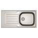 Clearwater Bolero Large Bowl Satin Stainless Steel Sink & Waste- 1000 x 500mm