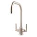Clearwater Camillo Twin Lever Mono Sink Mixer with Swivel Spout - Brushed Nickel
