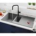 Clearwater Carina 1.5 Bowl Granite Composite Sink & Waste with Reversible Drainer - 1000 x 500mm