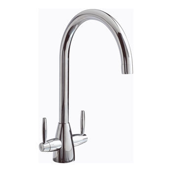 Clearwater Tutti Twin Lever Mono Sink Mixer with Swivel Spout