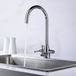 Clearwater Eclipse Triple Lever Mono Kitchen Mixer and Cold Filtered Water Tap - Polished Chrome