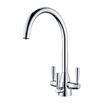 Clearwater Eclipse Triple Lever Mono Kitchen Mixer and Cold Filtered Water Tap - Polished Chrome
