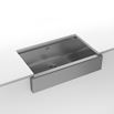 Clearwater Infinity Smart Butler Large Single Bowl Brushed Stainless Steel Kitchen Sink & Waste - 800 x 510mm