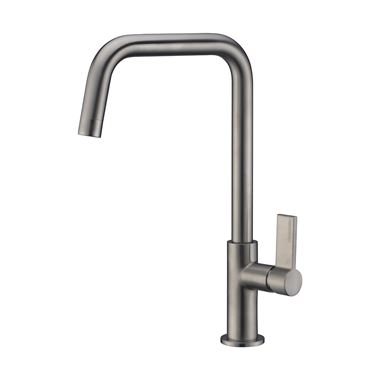 Clearwater Jovian Single Lever Mono Kitchen Mixer Tap - Brushed Nickel