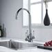 Clearwater Krypton Triple Lever Mono Kitchen Mixer and Cold Filtered Water Tap - Polished Chrome